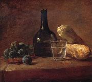 Jean Baptiste Simeon Chardin Still life with plums Norge oil painting reproduction
